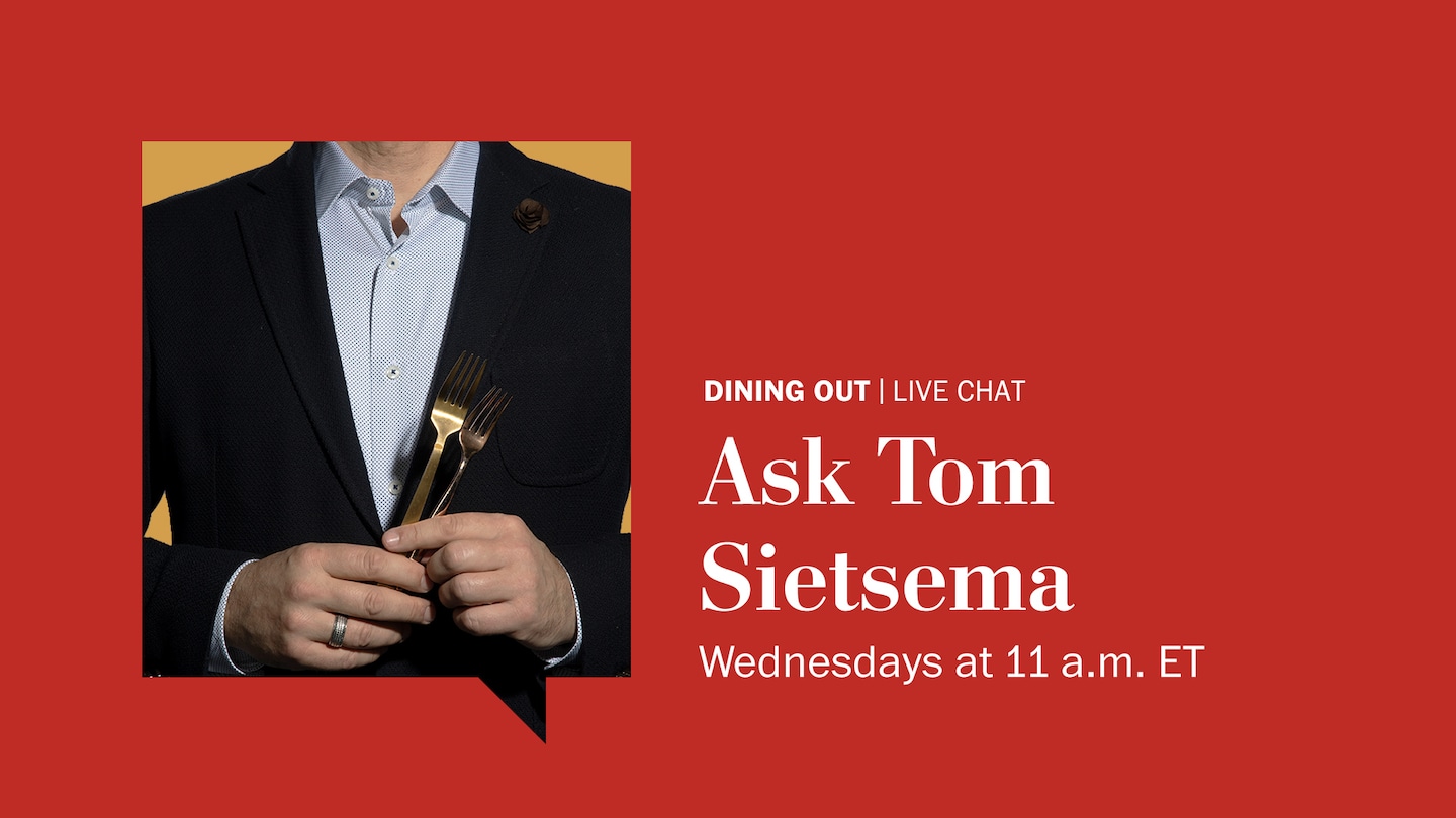 Chat : Posez vos questions sur les sorties au restaurant à Tom Sietsema